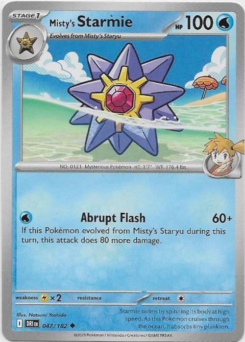 Destined Rivals,  Misty's Starmie [uncommon] 47/182, Verzenden, Nieuw, Losse kaart