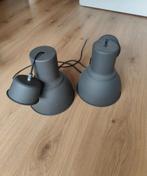 IKEA Hektar Lampen - Donkergrijs - 2 Stuks, Huis en Inrichting, Lampen | Hanglampen, Ophalen, Gebruikt, Metaal, Minder dan 50 cm