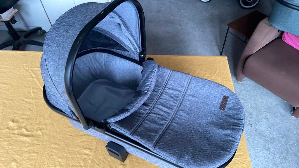 Kinderwagen qute q-rider onderdelen groen grijs wielen, Gebruikt, Ophalen of Verzenden, Met reiswieg, Kinderwagen