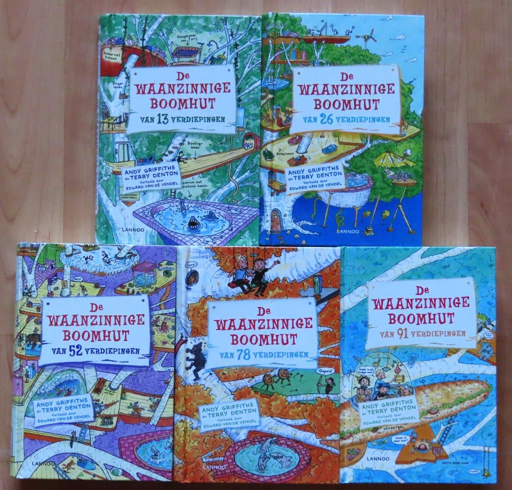 5x De waanzinnig boomhut ( delen 1 + 2 + 4 +6 + 7 ), Ophalen of Verzenden, Gelezen