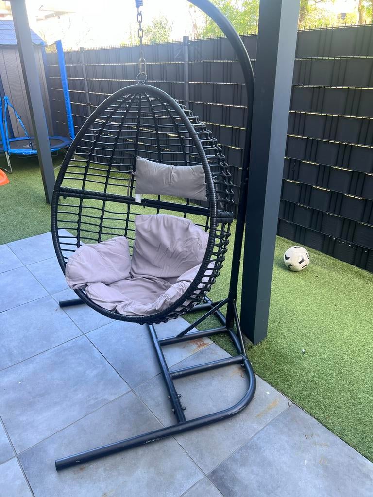 Hangstoel van metaal stevig, Tuin en Terras, Ophalen, Gebruikt, Metaal