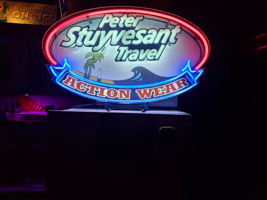 Stuyvesant Travel neon verlichting, Ophalen, Lichtbak of (neon) lamp