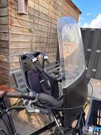 Bobike fietsstoeltje met stuur en windscherm, Ophalen, Gebruikt, Voorzitje, Voetsteuntjes