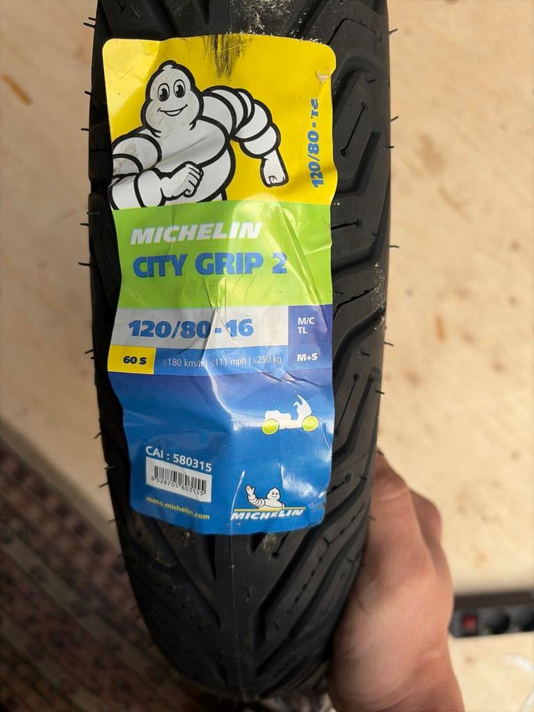 Nieuwe Michelin City Grip 2 120/80-16 Band, Ophalen, Nieuw, Overige typen, Overige merken