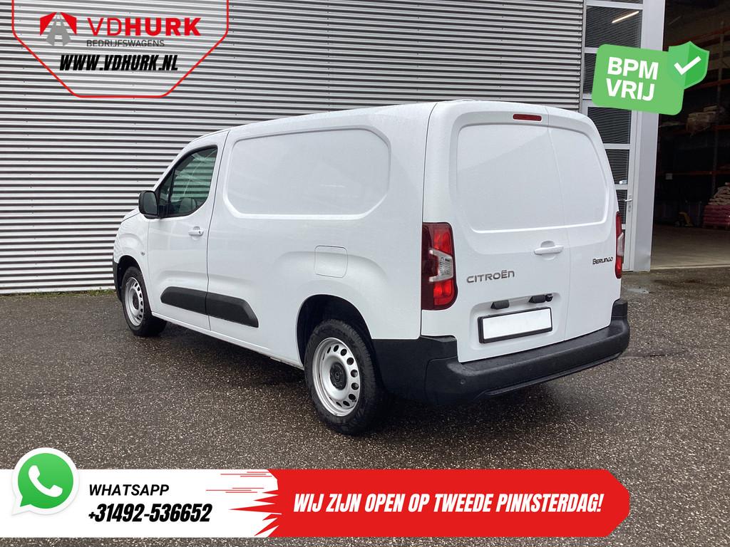 Citroën Berlingo 1.5 HDi 100 pk L2 Carplay/ Stoelverw/ 3Per, Auto's, Bestelauto's, Voorwielaandrijving, Gebruikt, Citroën, Wit