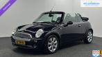 Mini Cabrio 1.6 Cooper Chili AIRCO CRUISE LM LEDER/STOF., Auto's, Mini, Gebruikt, Zwart, 4 cilinders, 4 stoelen