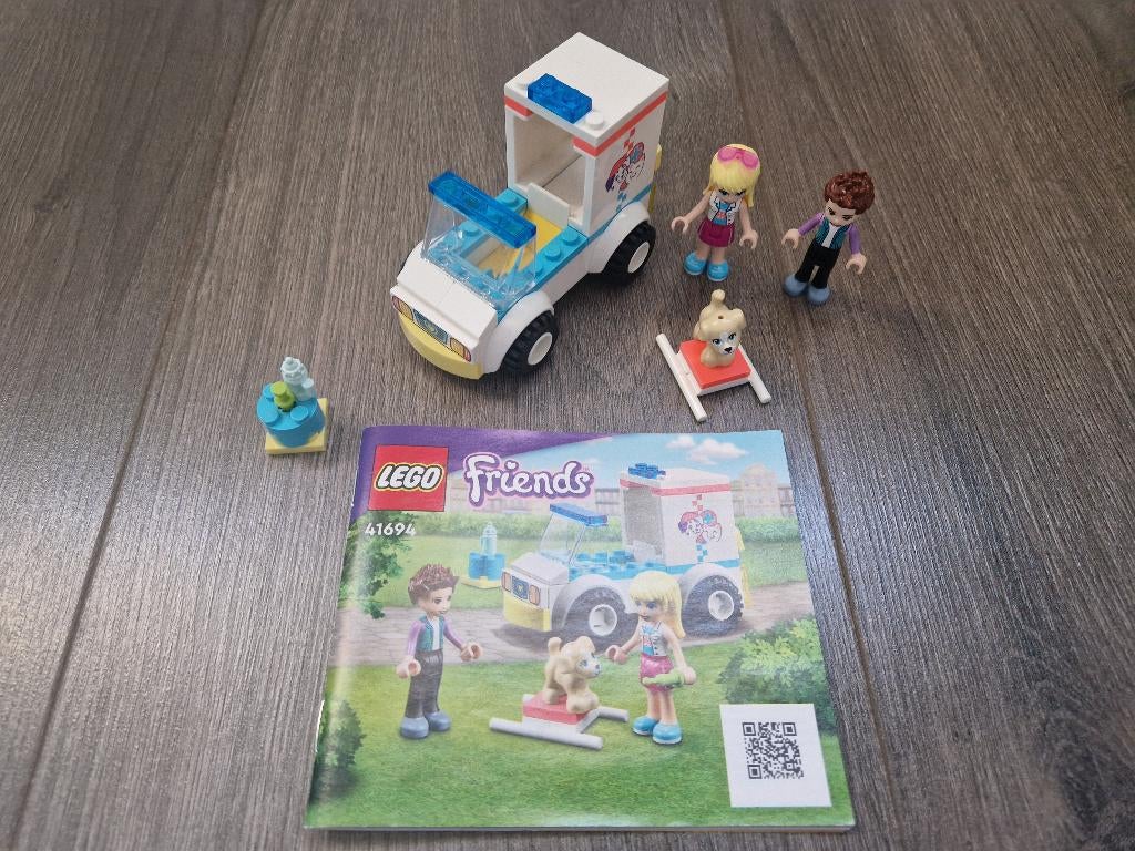 Lego friends 41694 dierenambulance, Ophalen of Verzenden, Zo goed als nieuw