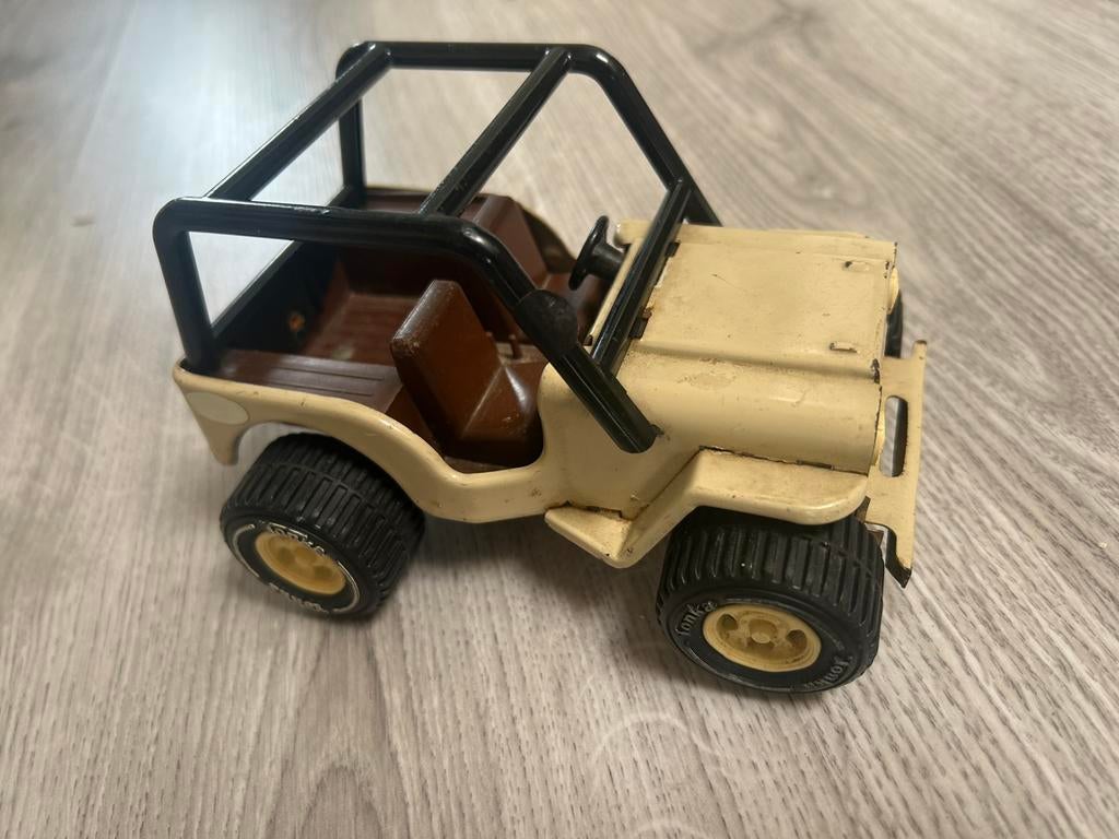 Grote Tonka Landrover Jeep lichtbruin, Ophalen of Verzenden, Gebruikt, Auto