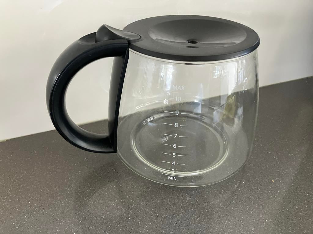 Philips Essence Koffiepot - Glazen Kan met Deksel, Witgoed en Apparatuur, Koffiezetapparaten, Gebruikt, Overige modellen, 10 kopjes of meer