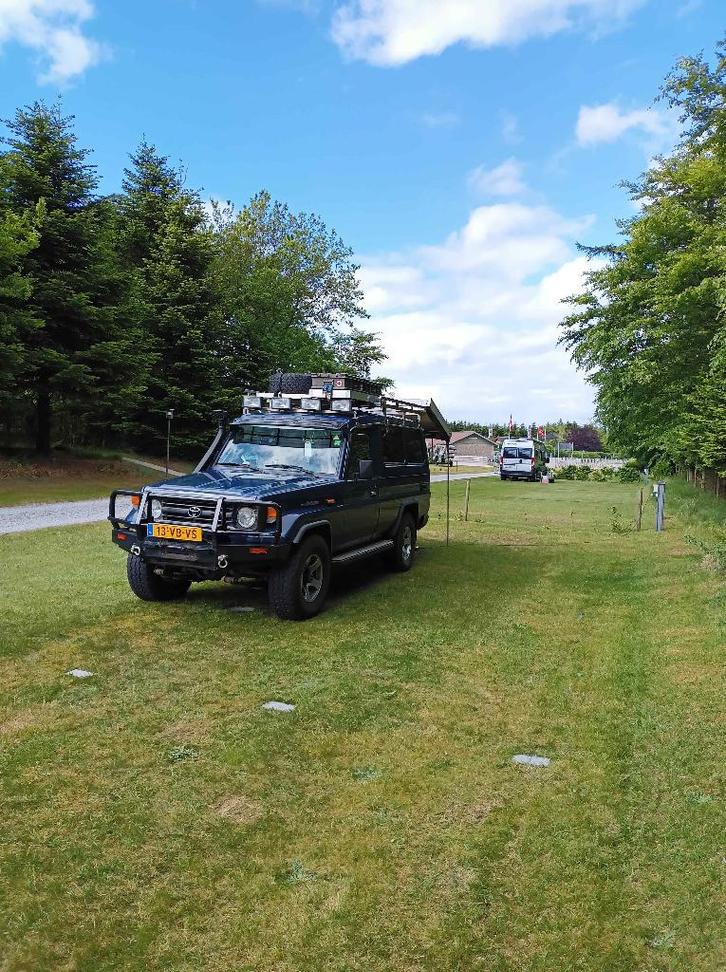 Toyota Land Cruiser, Auto's, Bestelauto's, Particulier, 4x4, Open dak, Trekhaak, Toyota, Diesel, Euro 1, Handgeschakeld, Blauw