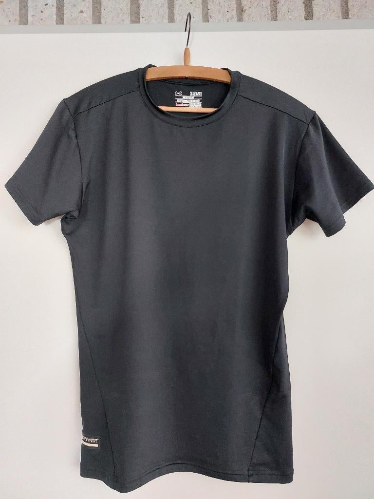 Heat Gear zwart sport shirt, mt XL als nieuw, Zwart, Maat 56/58 (XL), Ophalen of Verzenden, Zo goed als nieuw