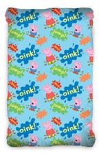 Peppa Pig Hoeslaken 90x200 cm - Katoen, Hoeslaken of Sloop, Nieuw, Ophalen of Verzenden, Nvt