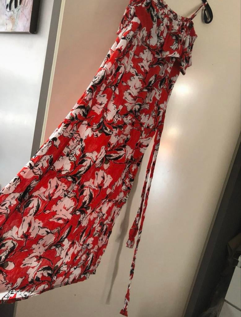 ICHI zomerjurk strandjurk maat XS, Ophalen of Verzenden, Zo goed als nieuw, Maat 34 (XS) of kleiner, Rood