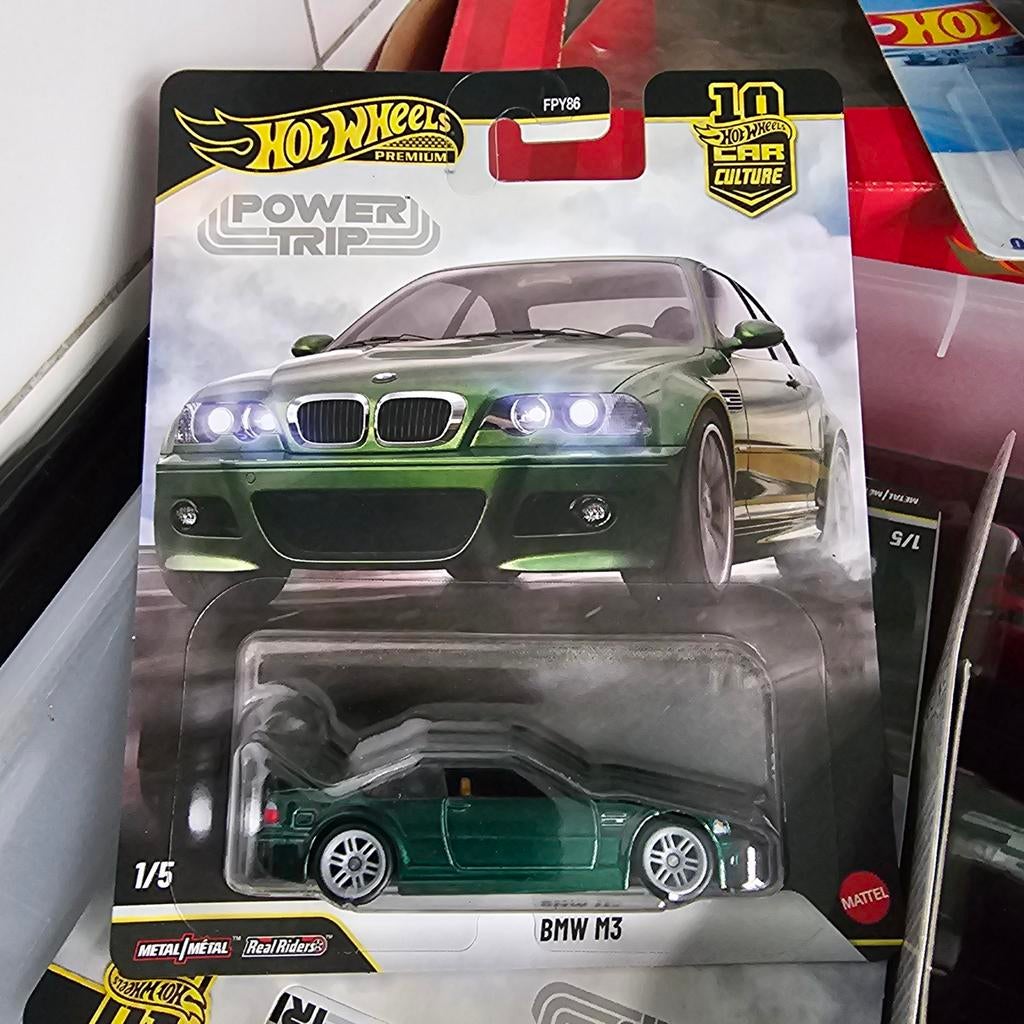 Hot Wheels Premium BMW M3 E46 Power Trip - Groen, Nieuw, Ophalen of Verzenden, Mattel, Mattel, Inc., 636 Girard Avenue, East Aurora, NY 14052, USA