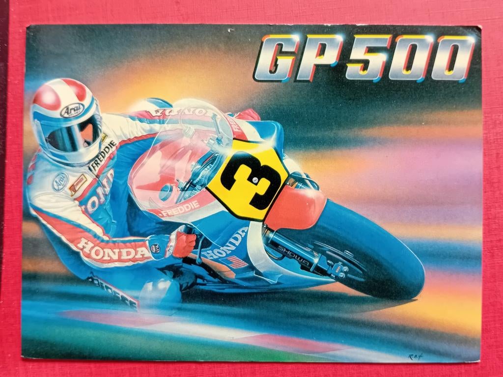 Ansichtkaart Motorsport Honda, Ophalen of Verzenden, 1980 tot heden