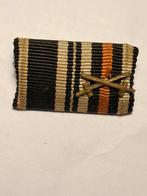 WO1 ijzeren kruis+hindenburg medaille baton, Ophalen of Verzenden, Landmacht, Duitsland, Lintje, Medaille of Wings