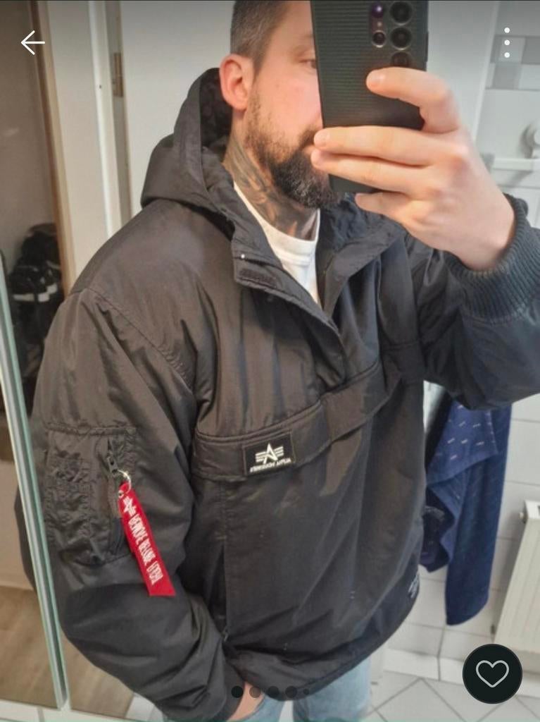 Alpha Industries Anorak Jas Zwart - Heren, Alpha Industries, Zwart, Overige maten, Ophalen of Verzenden