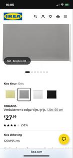 IKEA Fridans Rolgordijn 120x195 cm - Nieuw in verpakking, Ophalen, 100 tot 150 cm, Nieuw, Grijs