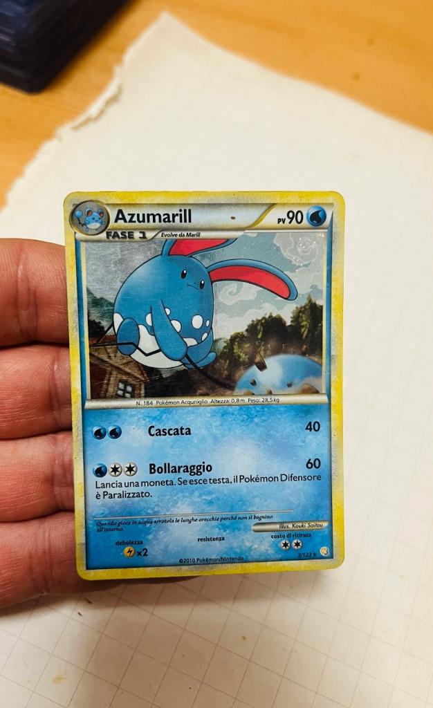Azumarill 2/123 Holo HGSS HeartGold & SoulSilver Pokemon, Verzenden, Zo goed als nieuw, Losse kaart, Foil