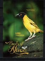 TANZANIA 2015 PF BLOK VOGELS BIRDS KLEINE TEXTORWEVER 3, Verzenden, Postfris, Dier of Natuur