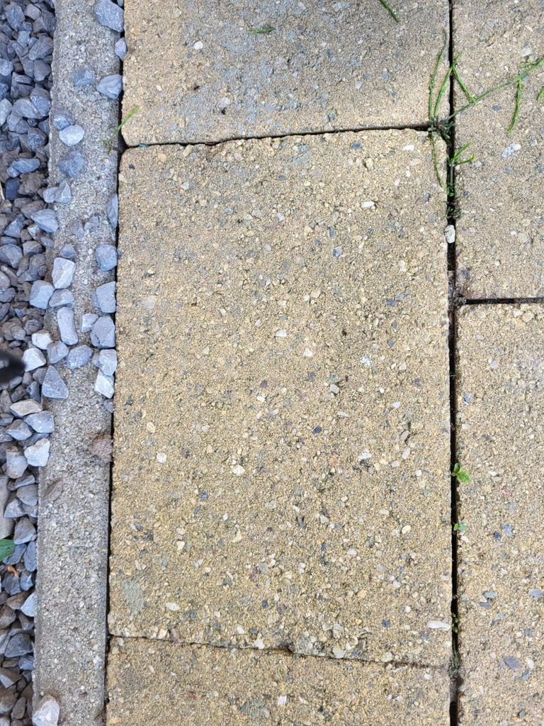 Gele tuinklinkers 30x20x6 cm, 15,5 m2, Tuin en Terras, Tegels en Klinkers, Ophalen, Gebruikt, Beton, Klinkers