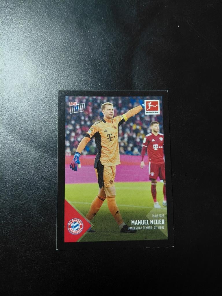 Manuel neuer (bayern munchen) topps now/bundesliga, Ophalen of Verzenden, Nieuw, Buitenlandse clubs, Spelerskaart
