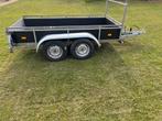 Ongeremde aanhanger dubbel asser 750 kg, Auto diversen, Aanhangers en Bagagewagens, Ophalen, Zo goed als nieuw