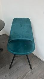 Turquoise eetkamer stoelen 4, Huis en Inrichting, Stoelen, Ophalen, Overige kleuren, Zo goed als nieuw, Vier