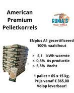 PELLETKORRELS AMERICAN PREMIUM 65 x 15 kg. Naald ENplus A1, Minder dan 3 m³, Ophalen, Blokken