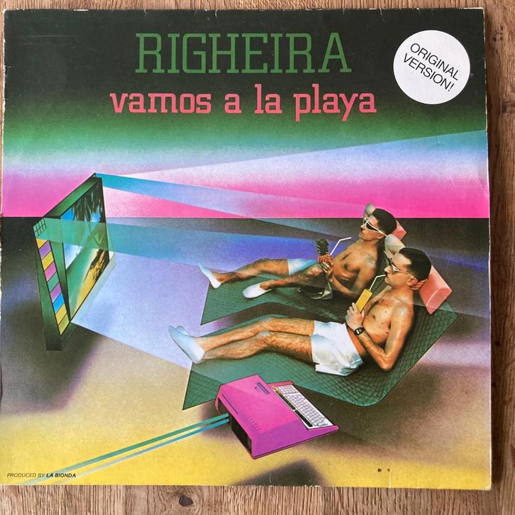 Righeira Vamos A La Playa 12" Italo Disco 80s 1983, Cd's en Dvd's, Vinyl | Dance en House, Gebruikt, Disco, 12 inch, Ophalen of Verzenden