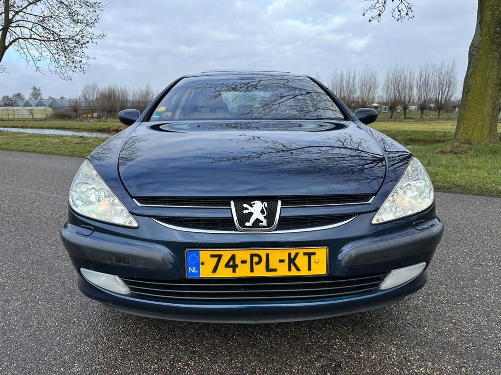 Peugeot 607 3.0-24V V6 Executive|automaat|bomvol, Auto's, Peugeot, Beige, 2946 cc, Blauw, Bedrijf