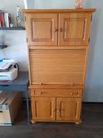 computerkast, Ophalen, 70 tot 120 cm, Eikenhout, Zo goed als nieuw