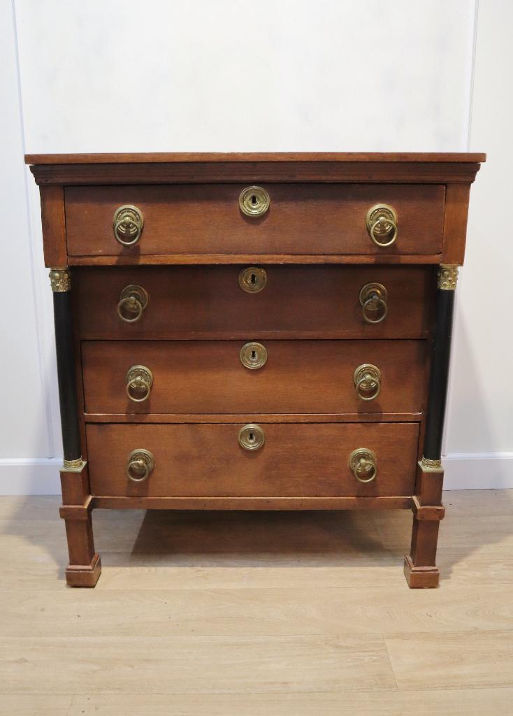 Antieke Hollandse Empire ladekast, Antiek en Kunst, Ophalen of Verzenden