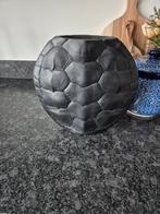 Light & Living vaas Turtle zwart zo goed als nieuw, Ophalen, Zwart, Minder dan 50 cm, Glas