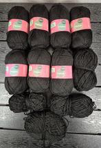 Bollen wol - Zwart - Alison & Mae, Ophalen of Verzenden, Nieuw, Breien, Wol of Garen