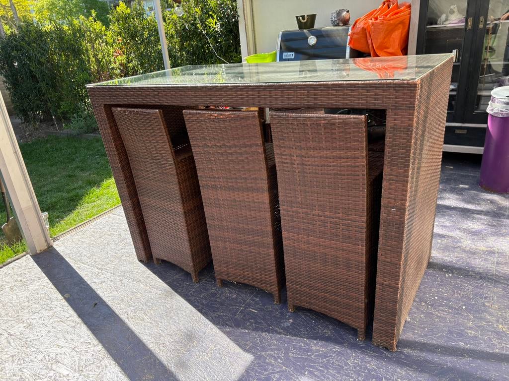 Barset 6 persoons van Baidini, Ophalen, Gebruikt, Rechthoekig