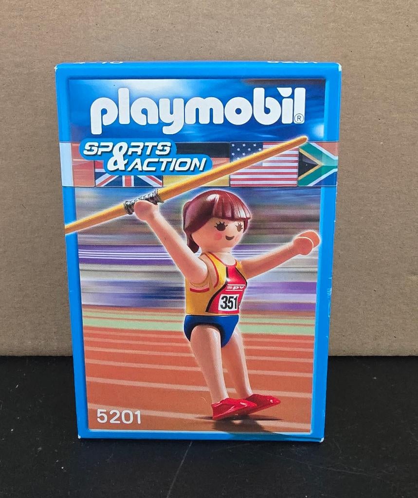 Playmobil 5201 Speerwerpster Sports en Action nieuw in doos, Ophalen of Verzenden, Nieuw, Complete set