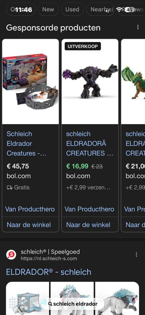 Schleich Eldrador Speelset met Verbindingsmuur, Ophalen of Verzenden, Zo goed als nieuw