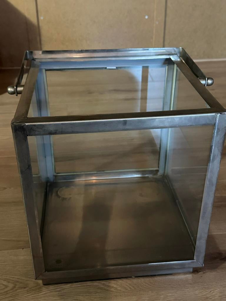 Riverdale Lantaarn/Kandelaar - Metaal en Glas, 25 tot 50 cm, Ophalen of Verzenden, Zo goed als nieuw, Metaal