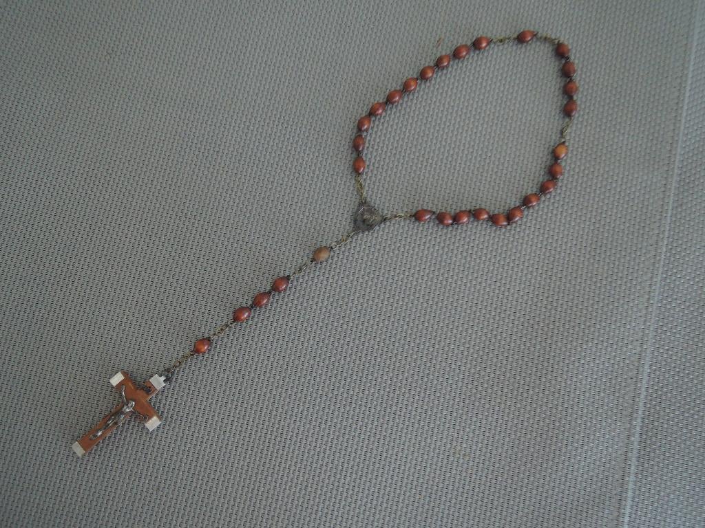 Kleine rozenkrans met kruisje, Verzamelen, Ophalen of Verzenden, Zo goed als nieuw, Overige typen, Christendom | Katholiek