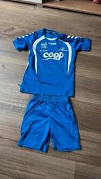blauw voetbal tenue maat 152 sdvb, Ophalen of Verzenden, Jongen of Meisje, Sport- of Zwemkleding