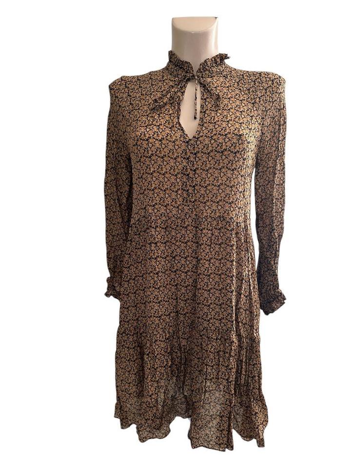 Second Female jurk XS, Kleding | Dames, Jurken, Zo goed als nieuw, Maat 34 (XS) of kleiner, Bruin, Boven de knie, Ophalen of Verzenden