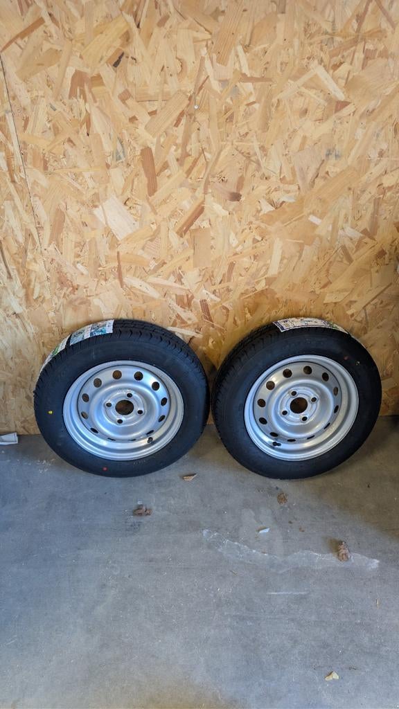 Nieuwe aanhanger velgen met banden 135/80 R13, Ophalen of Verzenden, Nieuw