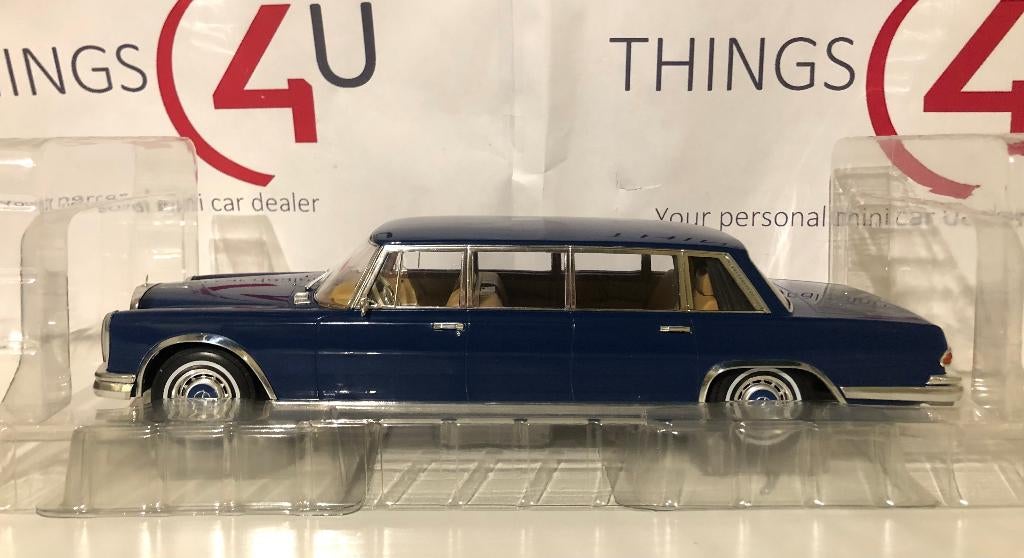 MCG 1:18 Mercedes-Benz 600 LWB W100 Pullman blauw nieuw, Ophalen of Verzenden, Nieuw, Auto, Overige merken