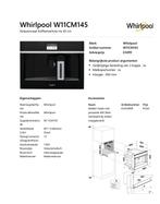 Whirlpool W11CM145    2 stuks, Ophalen, 10 kopjes of meer, Koffiebonen, Koffiemachine