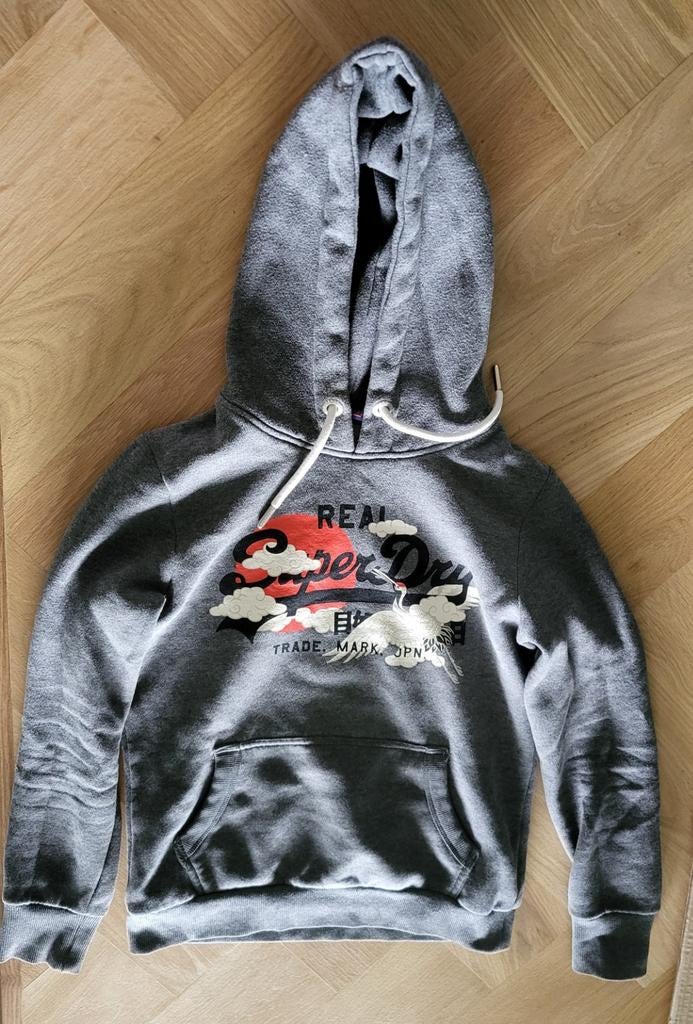 Superdry trui - Maat S, Kleding | Dames, Ophalen of Verzenden, Zo goed als nieuw, Maat 38/40 (M), Grijs
