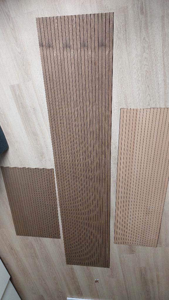 Lattenwand (flexibel) geolied eiken en licht eiken, Doe-het-zelf en Verbouw, Platen en Panelen, Nieuw, Hout, Minder dan 20 mm