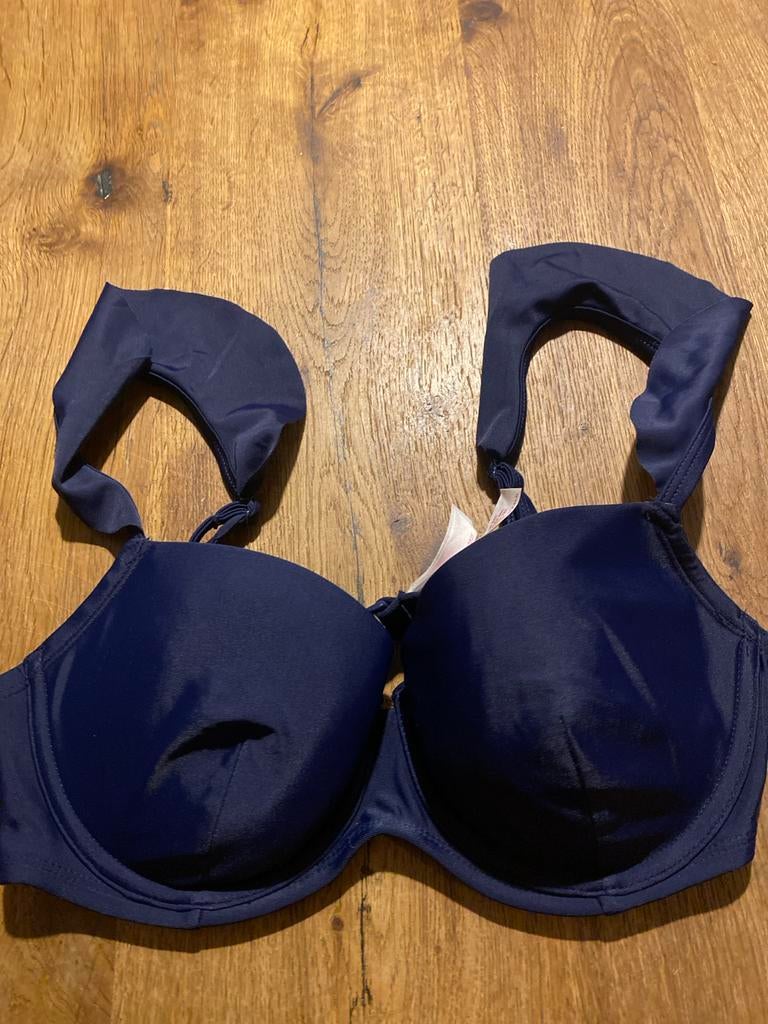Hunkemöller Bikini Top Jam Danielle 75C, Ophalen, Zo goed als nieuw, Blauw, Bikini