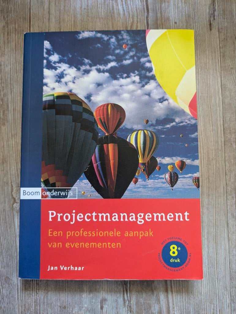 Projectmanagement: Een professionele aanpak van evenementen, Boeken, Jan Verhaar, Zo goed als nieuw, Gamma, HBO