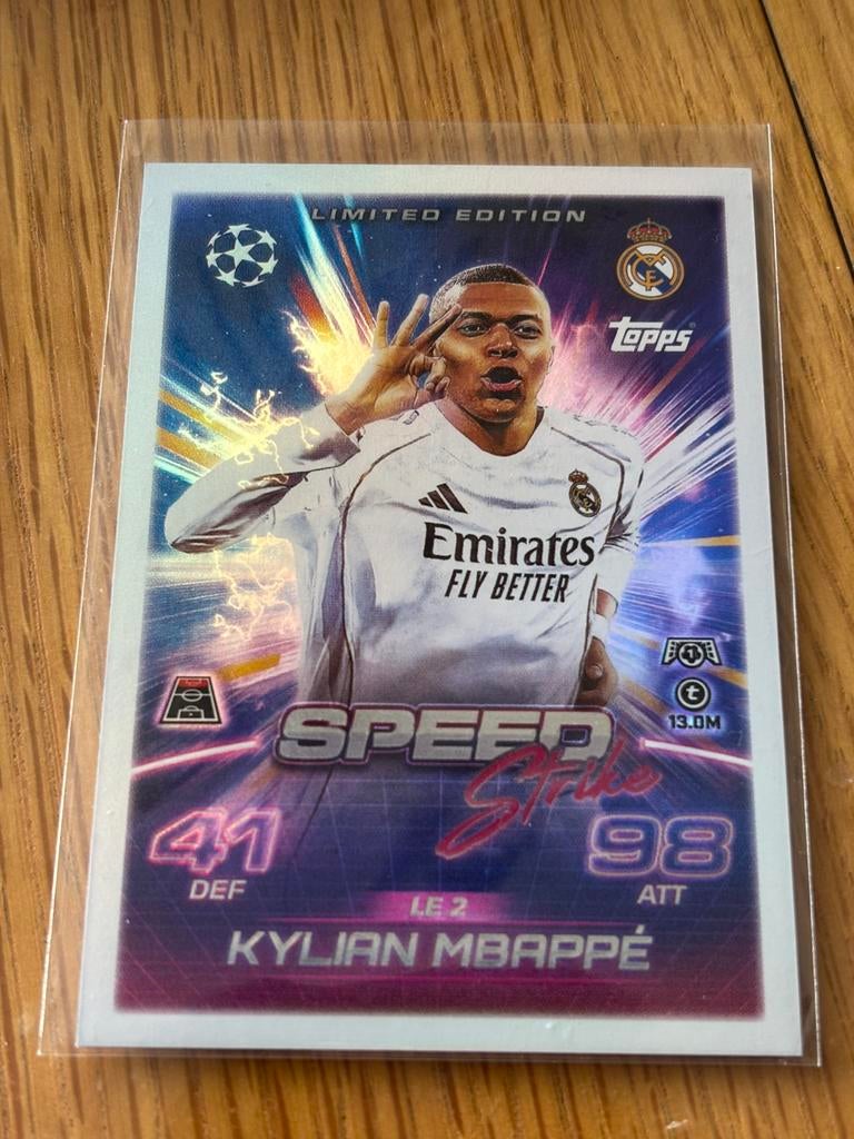 Topps limited edition Kylian Mbappé, Verzenden, Nieuw, Plaatje